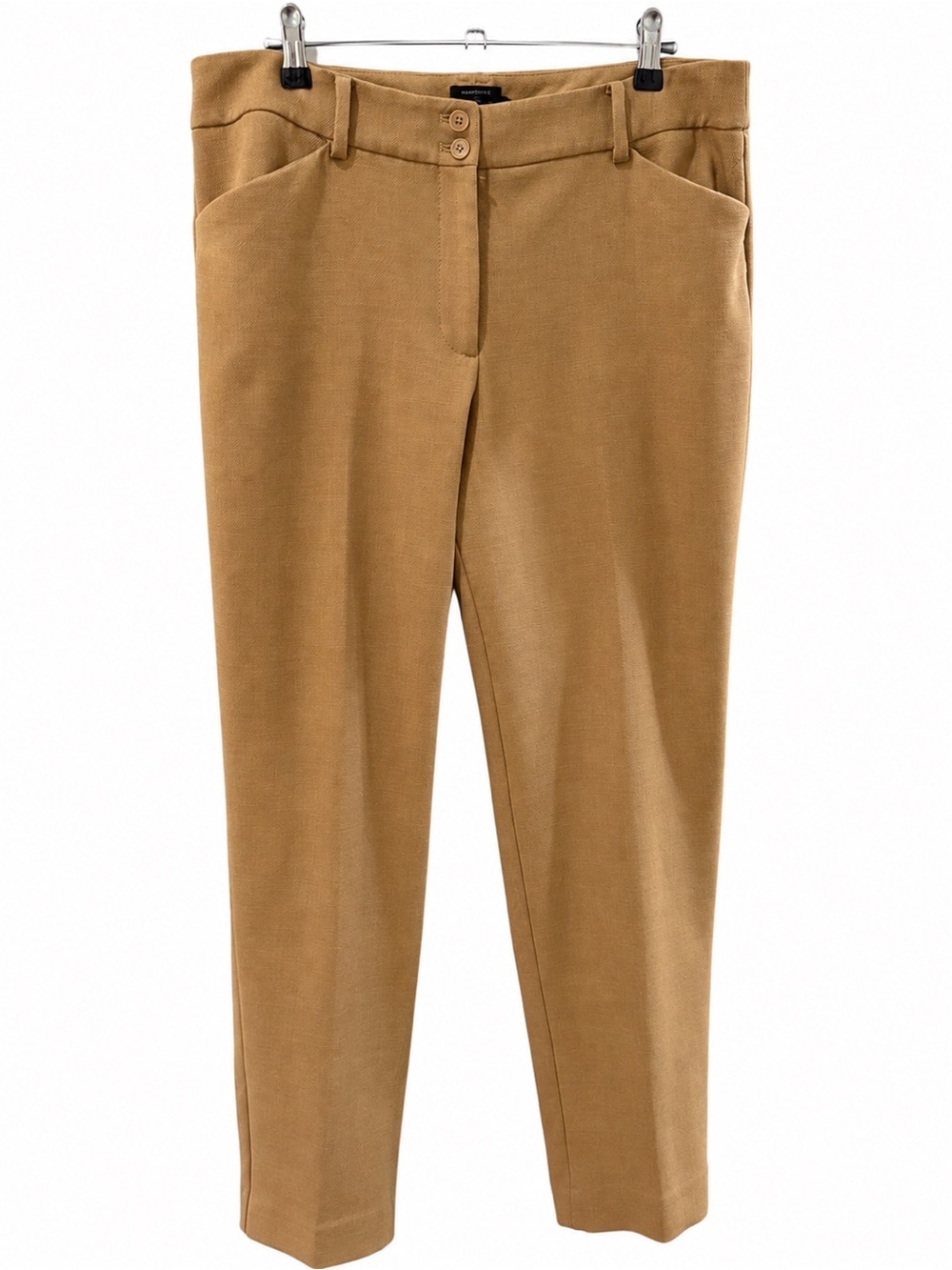 Talbots Hampshire Pant Camel Dress Pants Size 12 Straight Leg Career Ankle